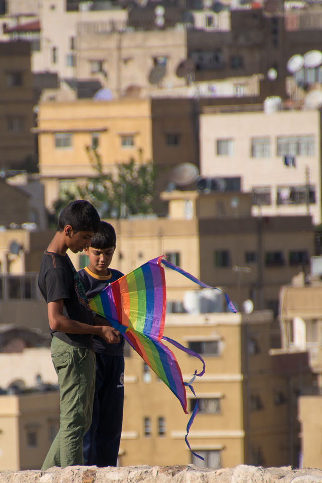 “Young Kite Flyers” by Emma Jones