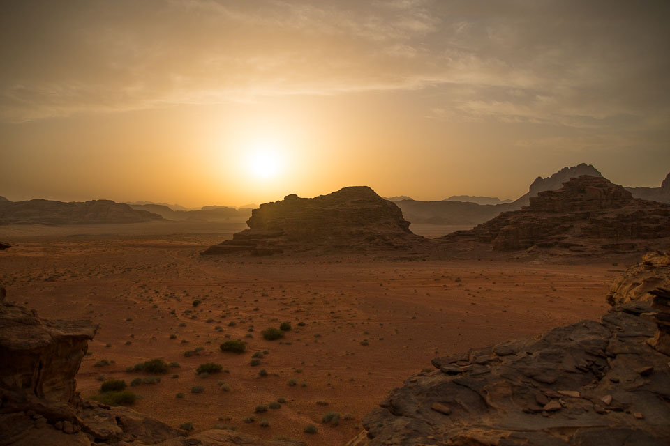 “Sunset across Wadi Rum” by Emma Jones