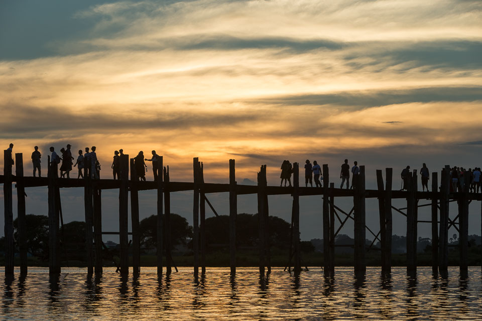 “U Bain Bridge at Sunset” by Neil Cordell