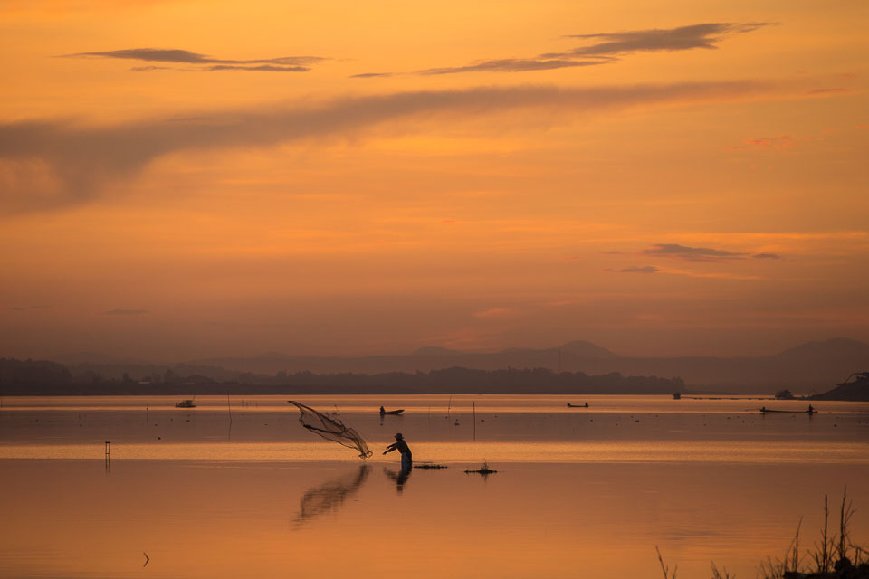 “Sunset on the Mekong” by Neil Cordell